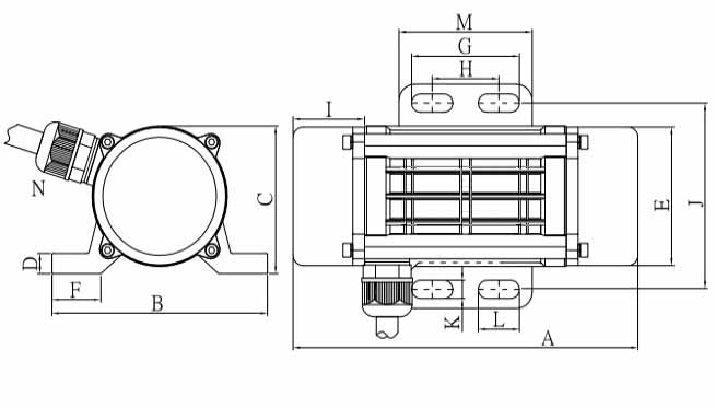 Stainless Micro-motovibrator Drawing